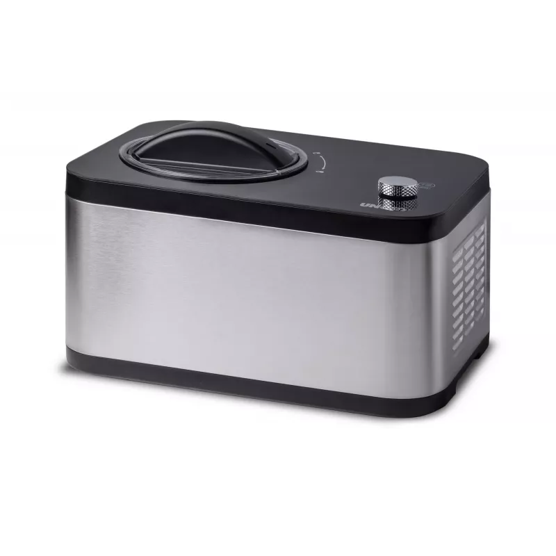 Unold 48826 Máquina de gelados e iogurteira EVA Máquina de gelados com compressor 1,5 L 120 W preto, aço inoxidável