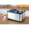 Unold 48826 Máquina de gelados e iogurteira EVA Máquina de gelados com compressor 1,5 L 120 W preto, aço inoxidável