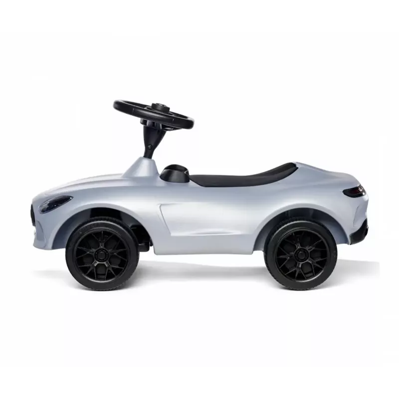 Carro de escorregar Simba-Dickie BIG Mercedes-AMG GT em prateado/preto – veículo de empurrar/pedalar para criança