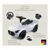 Carro de escorregar Simba-Dickie BIG Mercedes-AMG GT em prateado/preto – veículo de empurrar/pedalar para criança