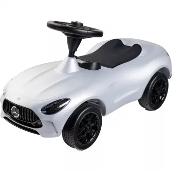 Carro de escorregar Simba-Dickie BIG Mercedes-AMG GT em prateado/preto – veículo de empurrar/pedalar para criança