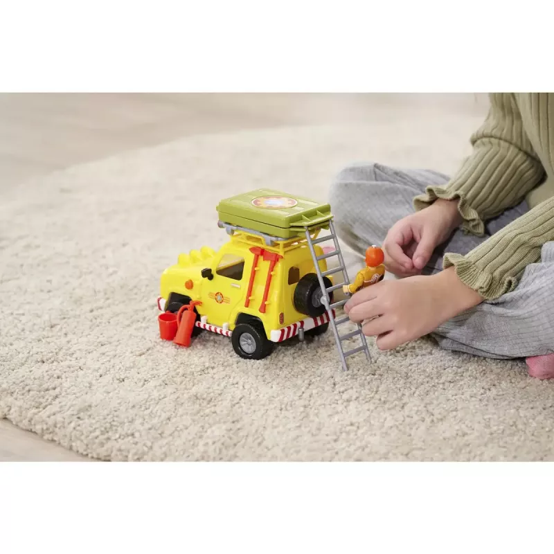 Veículo todo-o-terreno de brincar Simba-Dickie Fireman Sam com tenda de tejadilho — modelo 109252653, conjunto de brincar