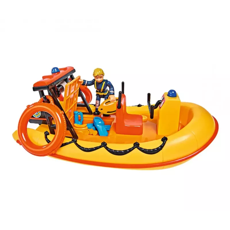 Barco de brincar Simba-Dickie Fireman Sam barco Neptuno com figura – veículo de brincar