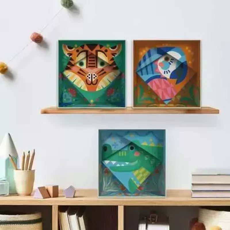 Conjunto de pintura e moldagem Ravensburger CreArt Do it together – Tigre (pintura em conjunto) 25863