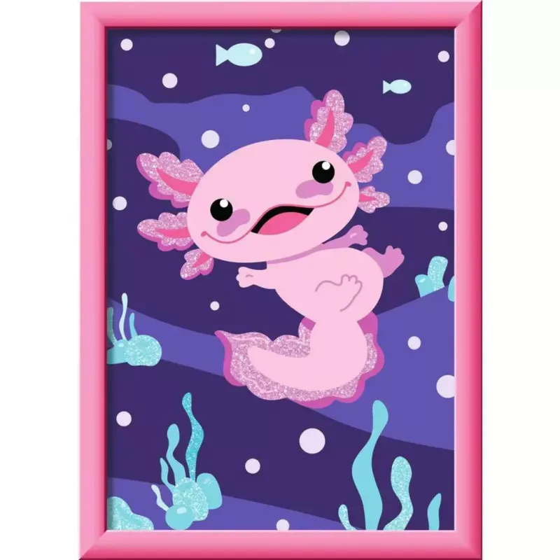 Conjunto de pintura Ravensburger CreArt — Axolotl (conjunto de arte) da Ravensburger