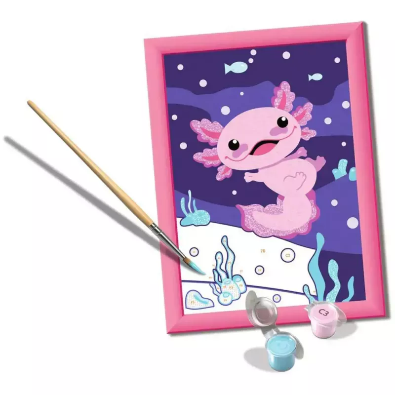Conjunto de pintura Ravensburger CreArt — Axolotl (conjunto de arte) da Ravensburger