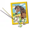 Conjunto de pintura Ravensburger CreArt – motivo Cavalo e gatinho, conjunto criativo de pintura por números