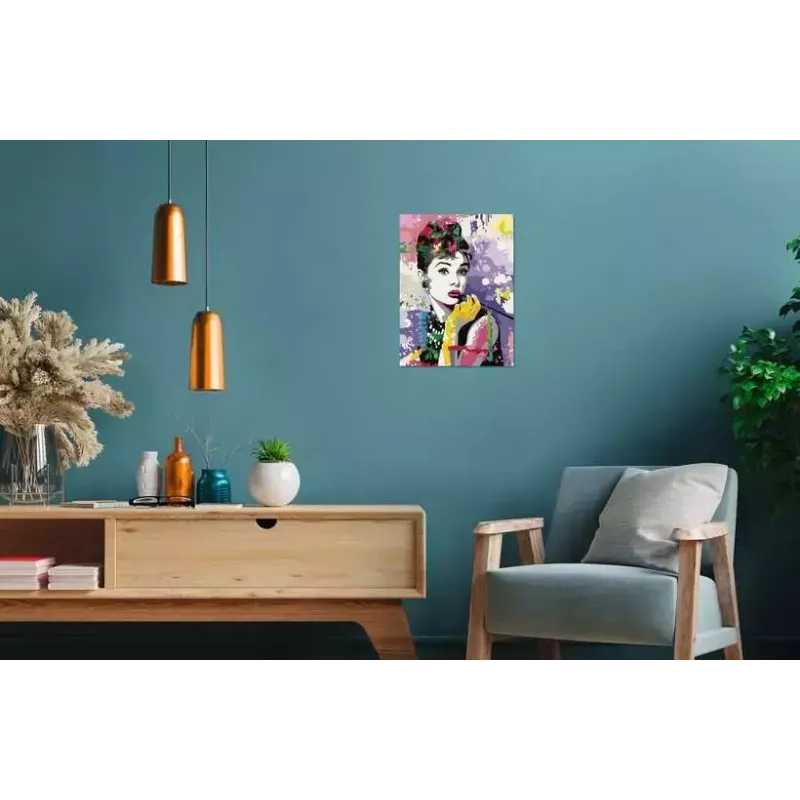 Conjunto de pintura de puzzle Ravensburger CreArt Premium — Audrey Hepburn (Ravensburger 25526)