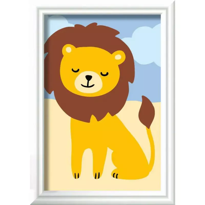 Conjunto de pintura Ravensburger CreArt Little Lion – Pintar por números para crianças