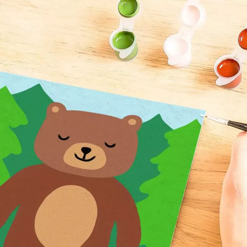 Conjunto de pintura Ravensburger CreArt — Pequeno urso da Ravensburger (modelo 23987) conjunto de pintura