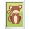 Conjunto de pintura Ravensburger CreArt Pequeno macaco – conjunto de pintura criativo para crianças