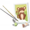 Conjunto de pintura Ravensburger CreArt Pequeno macaco – conjunto de pintura criativo para crianças