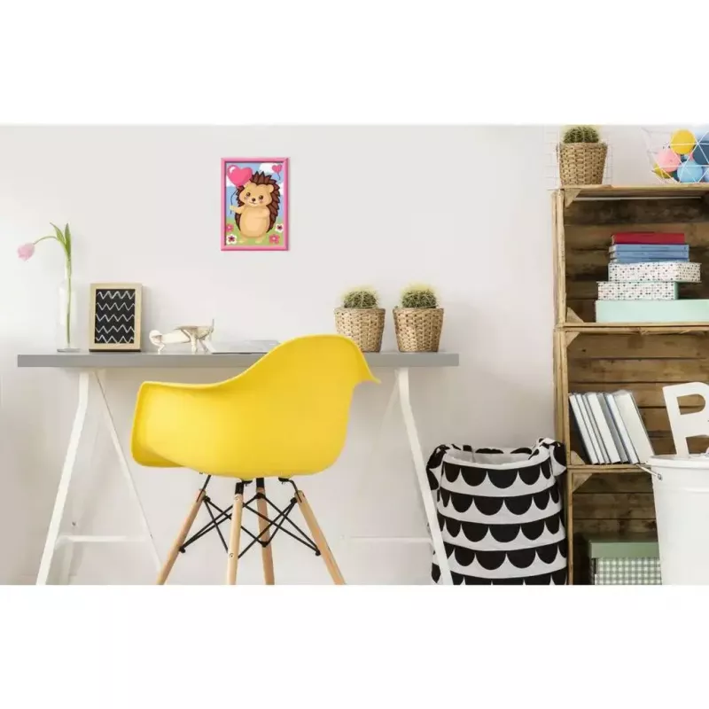 Kit de pintar por números Ravensburger CreArt Ouriço amoroso (modelo 25883) – conjunto de pintura
