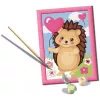 Kit de pintar por números Ravensburger CreArt Ouriço amoroso (modelo 25883) – conjunto de pintura