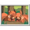 Conjunto de pintura Ravensburger CreArt – Cuddling Squirrels (modelo 25882) da Ravensburger
