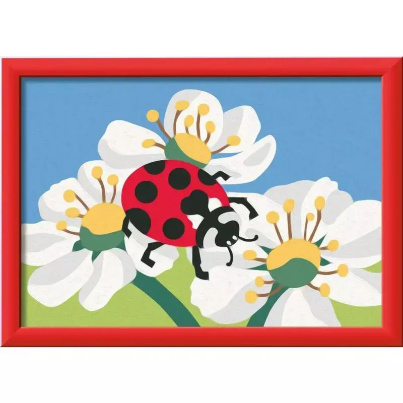 Conjunto de pintura Ravensburger CreArt – motivo joaninha, conjunto de pintura para trabalhos manuais