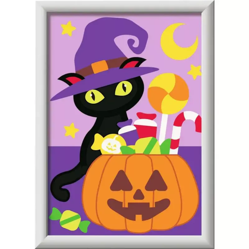 Conjunto de pintura Ravensburger CreArt – «Trick or Treating» (conjunto de pintura para crianças)