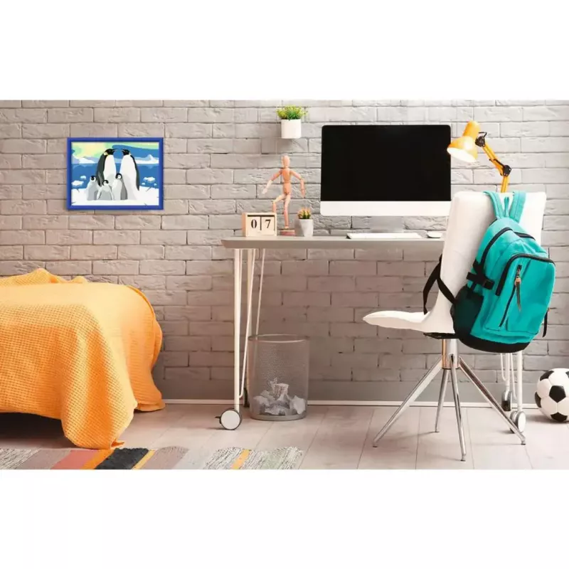 Conjunto de pintura Ravensburger CreArt Família de pinguins – conjunto de pintar por números, modelo 25888