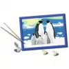 Conjunto de pintura Ravensburger CreArt Família de pinguins – conjunto de pintar por números, modelo 25888
