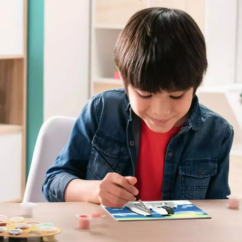 Conjunto de pintura Ravensburger CreArt Família de pinguins – conjunto de pintar por números, modelo 25888