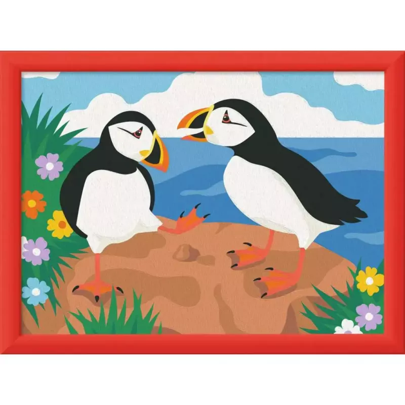 Conjunto de pintura Ravensburger CreArt Puffins