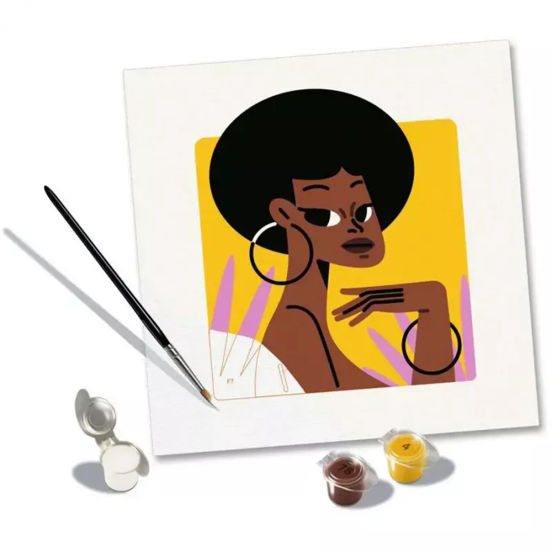 Conjunto de pintar por números Ravensburger CreArt Retrato de mulher, modelo 23669 – motivo retrato, conjunto de trabalhos manuais