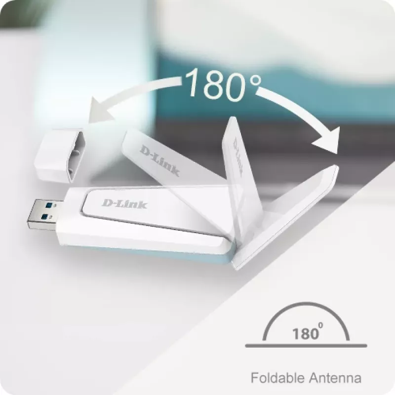 D-Link Wi-Fi 6 AX1800 Dongle USB 3.0, Wireless, USB, WLAN, 1800 Mbit/s