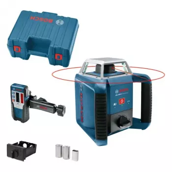 Laser rotativo Bosch GRL 400 H 400 m alcance 0,08 mm/m precisão