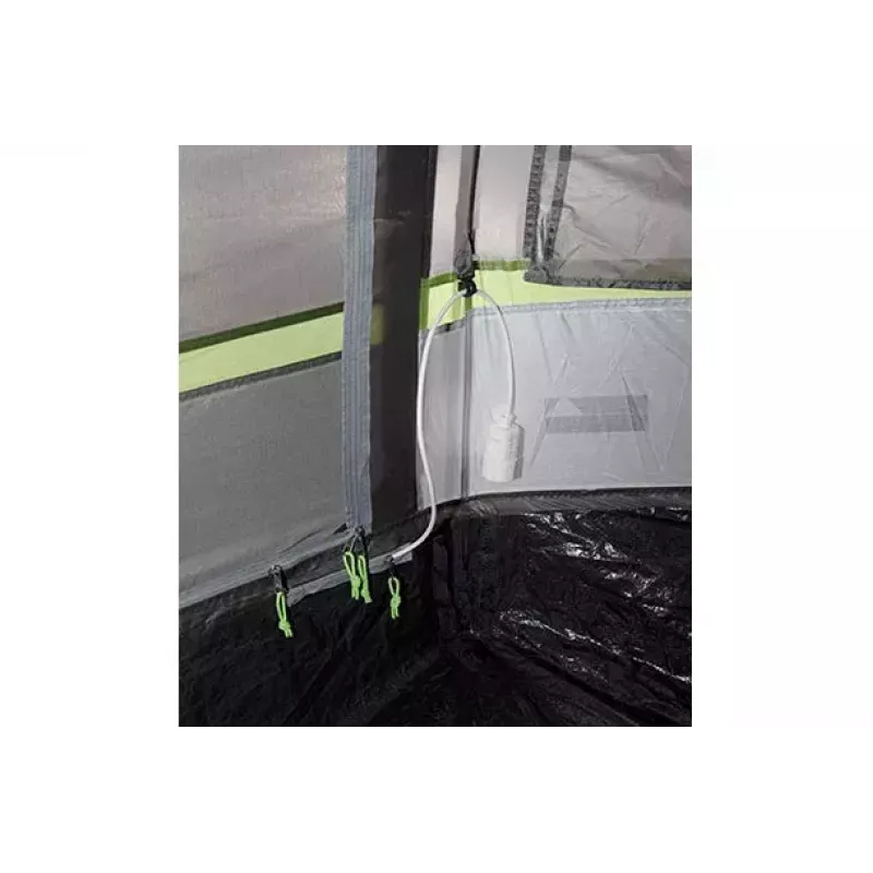 Tenda de túnel High Peak Meran 5.0 5 pessoas verde cinzento-claro