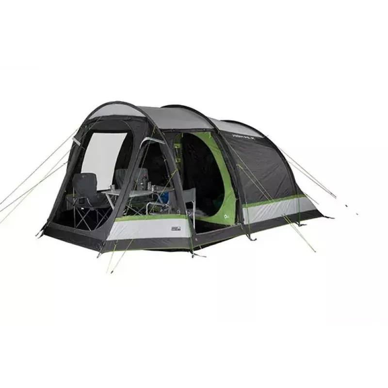 Tenda de túnel High Peak Meran 5.0 5 pessoas verde cinzento-claro