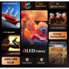 Hisense 43E77Q 109,2 cm (43") QLED 4K Ultra HD Smart TV, VIDAA, Dolby Vision, Wi-Fi, triplo sintonizador, preto