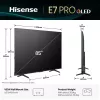 Hisense 85E77Q PRO 2,16 m (85") QLED 4K Ultra HD Smart TV, 144 Hz, Wi-Fi, triplo sintonizador, gravação por USB, preto