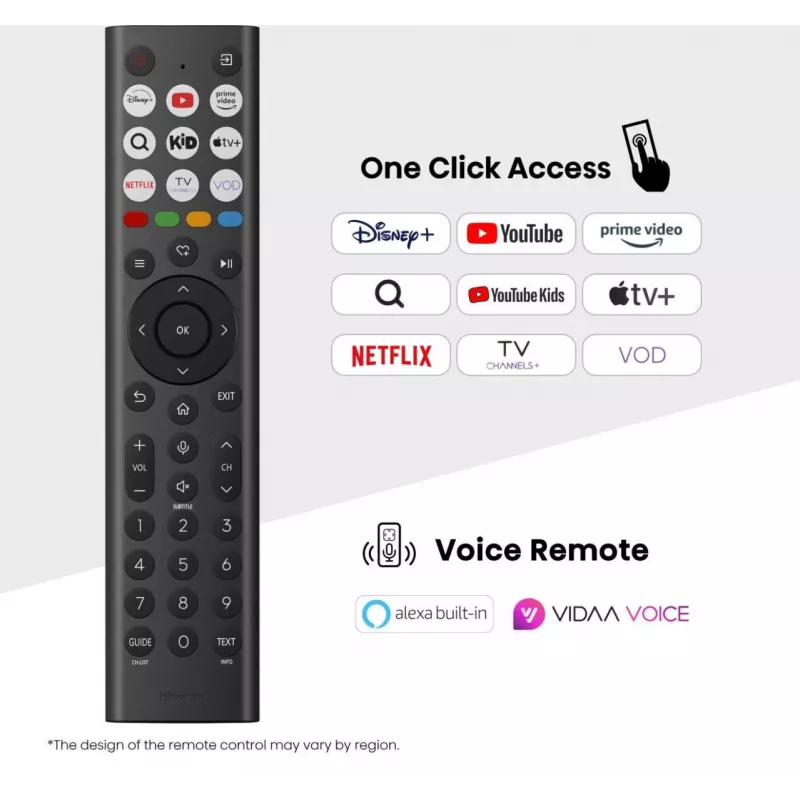 Hisense 85E77Q Smart TV QLED de 85 polegadas (215 cm), 4K Ultra HD, Wi-Fi, triplo sintonizador, preto