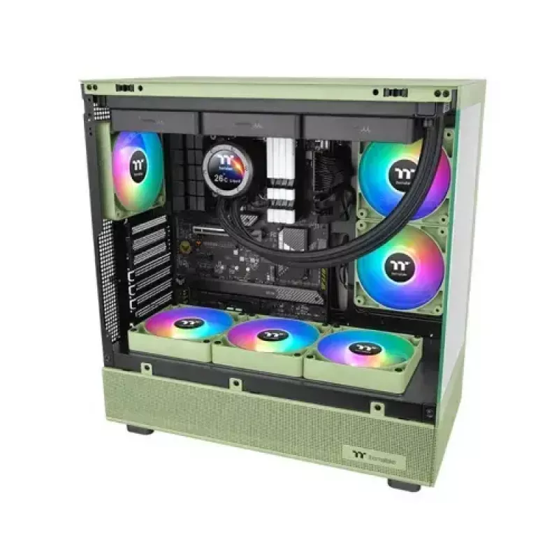 Thermaltake CT120 ARGB Sync ventoinha de caixa 120 mm, 500-2000 rpm, Hydrangea Blue, 2 unid.