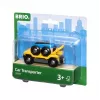 Transportador de automóveis de modelismo ferroviário Ravensburger BRIO — 2 peças, preto/azul/amarelo