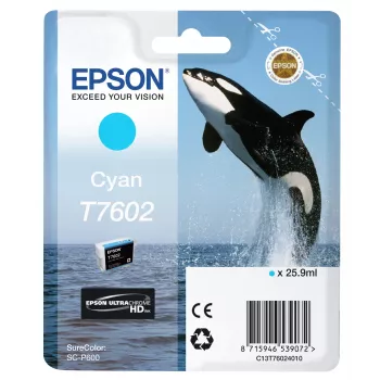 Tinteiro Epson T7602 ciano