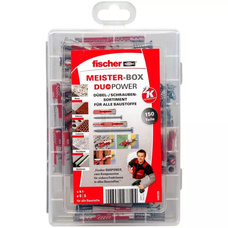 Conjunto de parafusos e buchas Fischer 540299