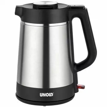 Chaleira elétrica Unold 18715 1,5 L 1800 W preto, aço inoxidável