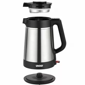 Chaleira elétrica Unold 18715 1,5 L 1800 W preto, aço inoxidável