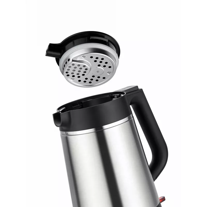 Chaleira elétrica Unold 18715 1,5 L 1800 W preto, aço inoxidável