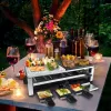 Steba RC 108 Grelhador Multi-Raclette, 2000 W, 8 panelas, aço inoxidável/preto