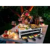 Steba RC 108 Grelhador Multi-Raclette, 2000 W, 8 panelas, aço inoxidável/preto