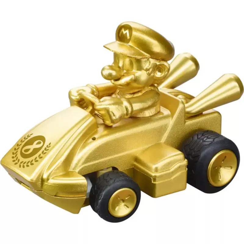 CARRERA Mario Kart Mini RC telecomandado — Mario Gold Gold, 2,4 GHz, caixa de papel