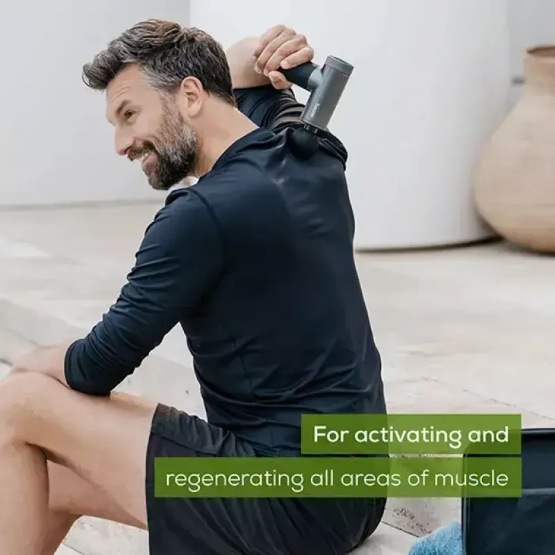Massajador Trigger Point Hot & Cold Beurer MG 195, cinzento — terapia Hot & Cold para relaxamento muscular direcionado