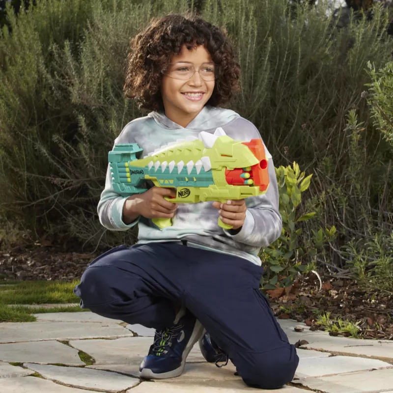 Nerf DinoSquad Armorstrike, blaster de brinquedo, 8 ano(s), 99 ano(s), dinossauro, 1 kg