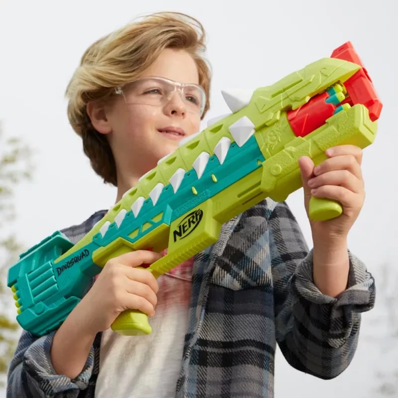 Nerf DinoSquad Armorstrike, blaster de brinquedo, 8 ano(s), 99 ano(s), dinossauro, 1 kg