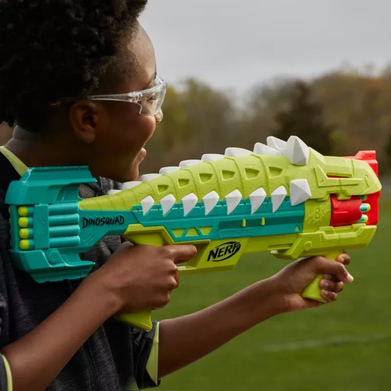 Nerf DinoSquad Armorstrike, blaster de brinquedo, 8 ano(s), 99 ano(s), dinossauro, 1 kg