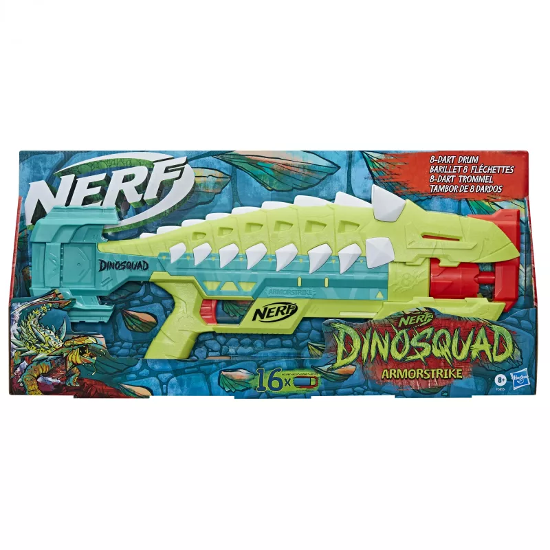 Nerf DinoSquad Armorstrike, blaster de brinquedo, 8 ano(s), 99 ano(s), dinossauro, 1 kg
