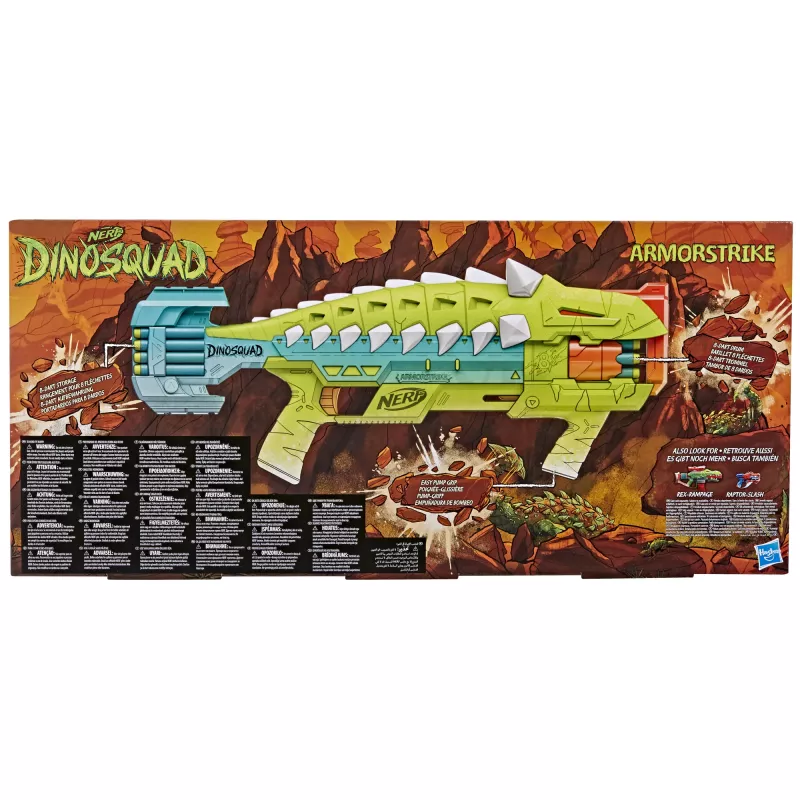 Nerf DinoSquad Armorstrike, blaster de brinquedo, 8 ano(s), 99 ano(s), dinossauro, 1 kg
