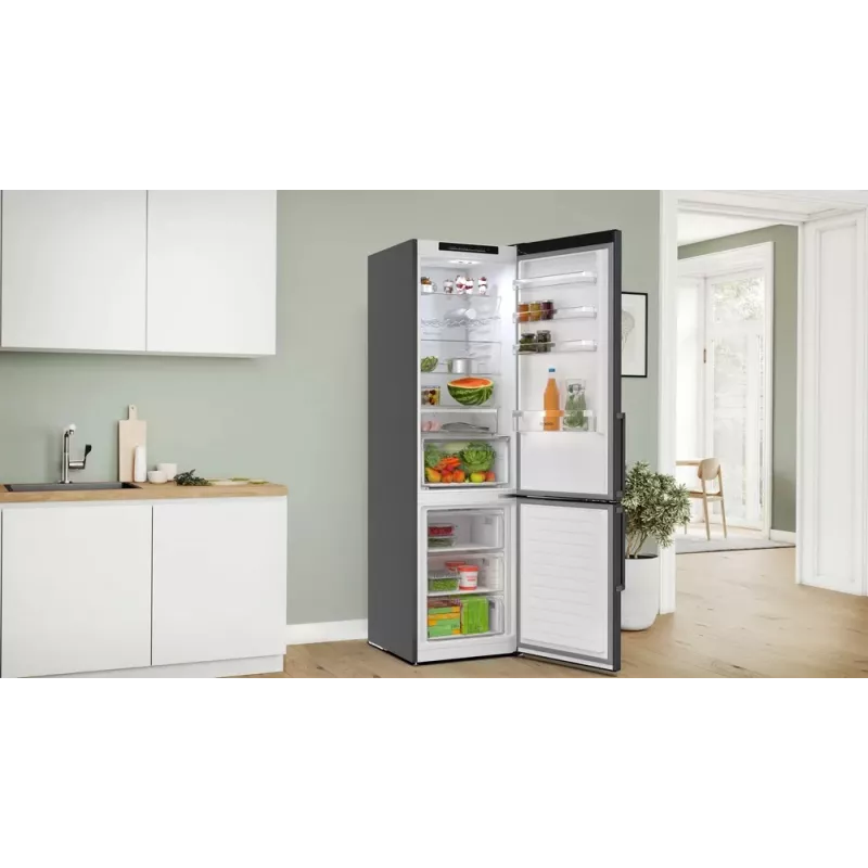 Combinado de frigorífico e congelador Bosch KGN39VXAU Independente 363 l preto